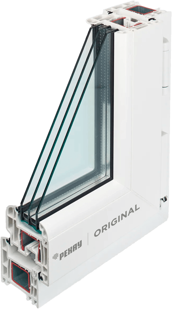 Профиль Rehau Original Diamant 80 мм в разрезе