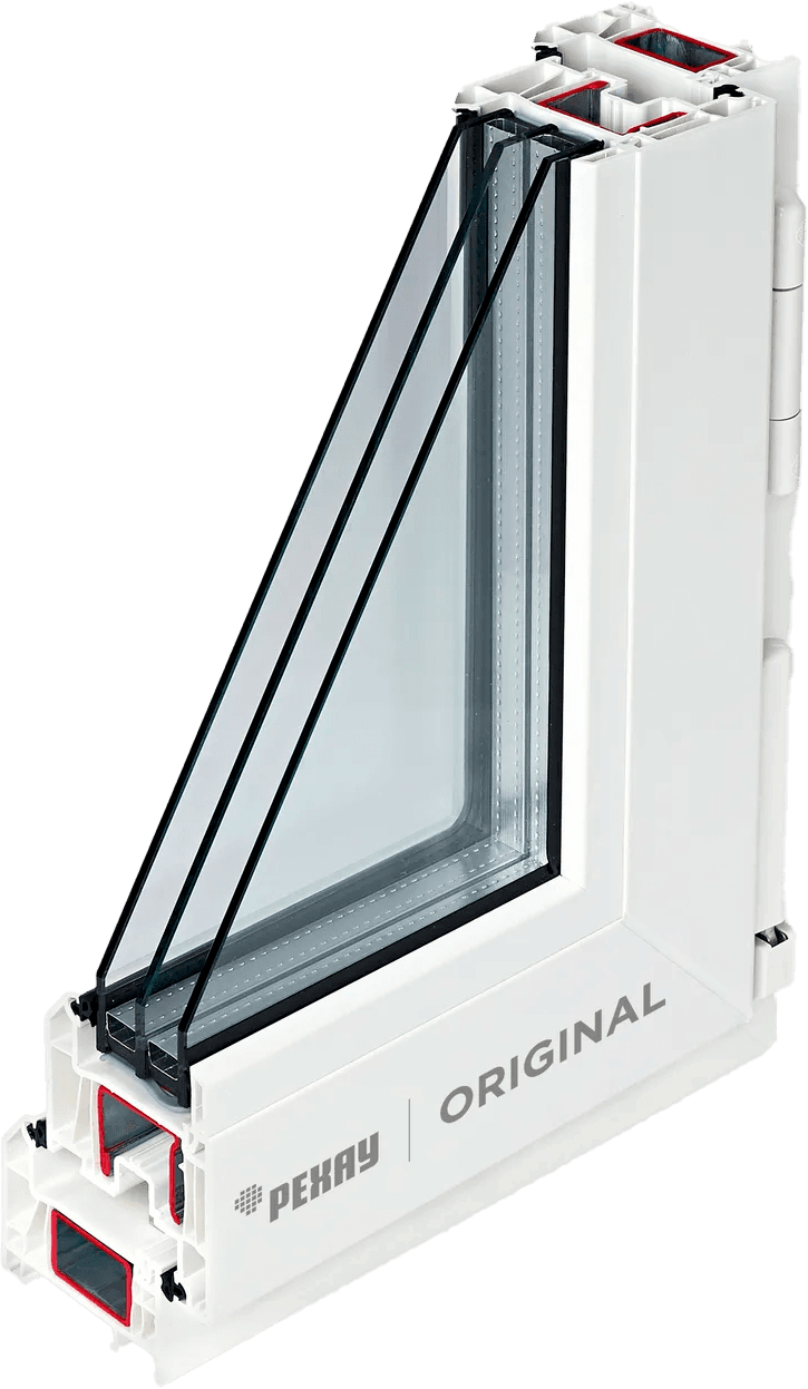 Профиль Rehau Original Grazio 70 мм в разрезе